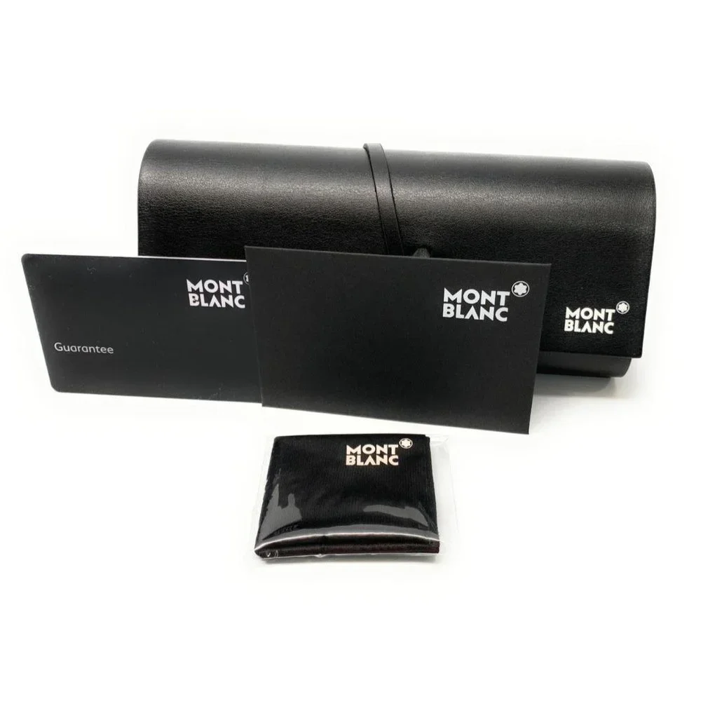 New Mont Blanc Silver 48mm Round Sunglasses